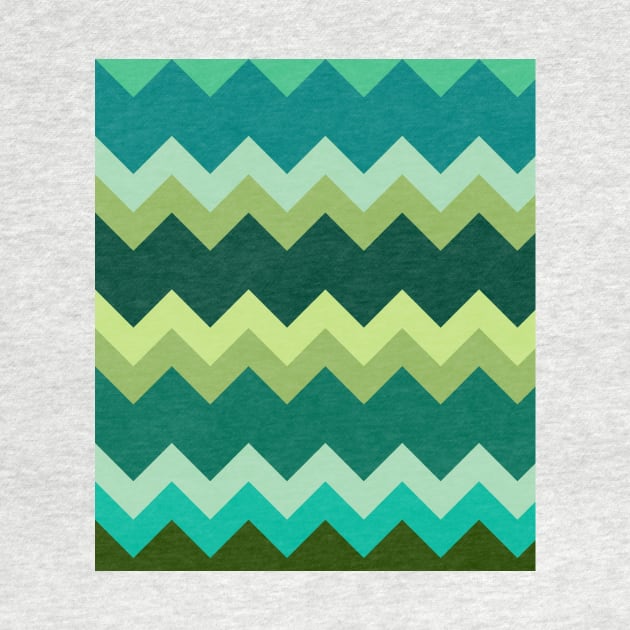 Green Zigzag Pattern by saradaboru